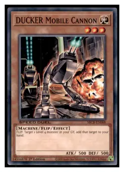 Yugioh DUCKER Mobile Cannon #SBCB-EN068 Speed Duel: Battle City Box LP - Image 1