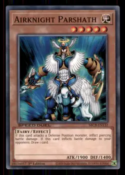 Yugioh Airknight Parshath #SBCB-EN132 Speed Duel: Battle City Box LP - Image 1