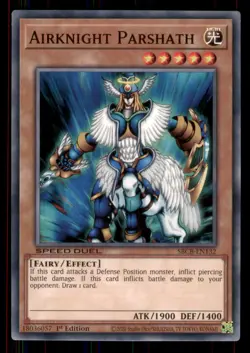 Yugioh Airknight Parshath #SBCB-EN132 Speed Duel: Battle City Box LP - Image 1