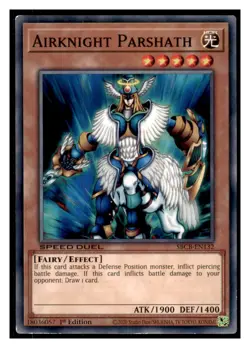 Yugioh Airknight Parshath #SBCB-EN132 Speed Duel: Battle City Box LP - Image 1