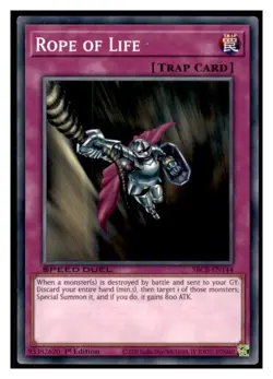 Yugioh Rope of Life #SBCB-EN144 Speed Duel: Battle City Box LP - Image 1