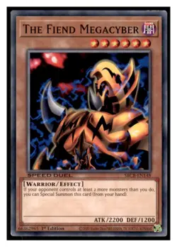 Yugioh The Fiend Megacyber #SBCB-EN148 Speed Duel: Battle City Box LP - Image 1