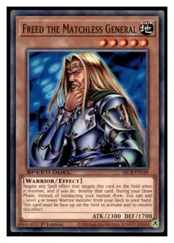 Yugioh Freed the Matchless General #SBCB-EN149 Speed Duel: Battle City Box LP - Image 1