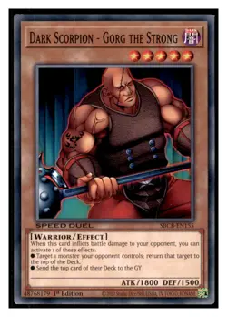 Yugioh Dark Scorpion #SBCB-EN155 Speed Duel: Battle City Box LP - Image 1