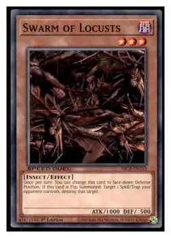 Yugioh Swarm of Locusts #SBCB-EN153 Speed Duel: Battle City Box LP - Image 1