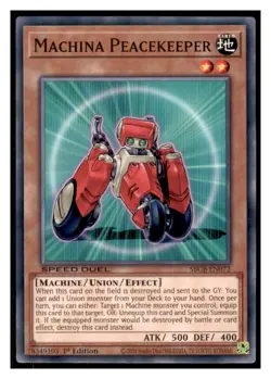Yugioh Machina Peacekeeper #SBCB-EN072 Speed Duel: Battle City Box LP - Image 1