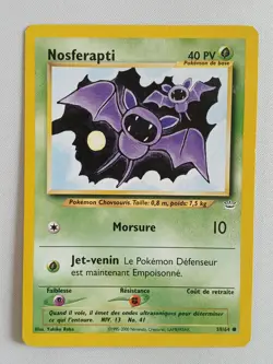 Carte pokemon FRANCAIS Nosferapti (NR 59) Neo Revelation [PLAYED] 19.07.2025B - Image 1