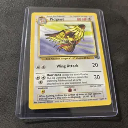 Pidgeot 8/64 MP Holo Rare Jungle Set Unlimited Edition Pokemon Card 1999 WOTC - Image 1