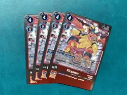 Firamon EX5-008 Playset Animal Colosseum Digimon Card Game x4 - Image 1