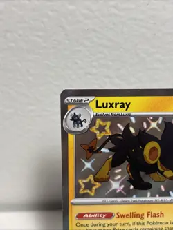 Pokemon TCG Luxray Paldean Fates Shiny Holo Rare Card 137/091 - Image 2