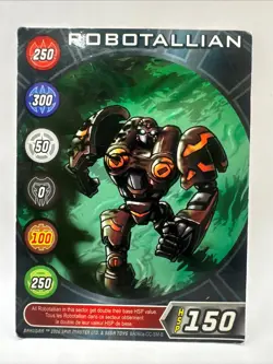 Bakugan ROBOTALLIAN - HSP 150 - Metal Character Gate Card 2006 BA044a-CC-SM-B - Image 1