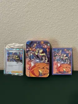 Pokemon Tin/Deck Box With Card Sleeves (CSIC Y01 Simplified Chinese Box) - Image 1