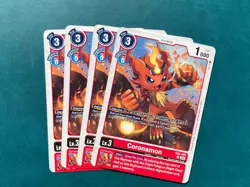 Coronamon EX5-007 Playset Animal Colosseum Digimon Card Game x4 - Image 1