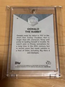 Tops Chrome Disney 100 Oswald The Rabbit Card - Image 2