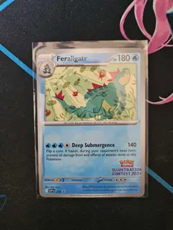 2024 Illustration Contest Feraligatr 213 Pokemon Card [NM] SV Promo - Image 1