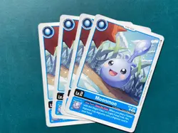 Moonmon EX5-002 Playset Animal Colosseum Digimon Card Game x4 - Image 1