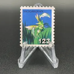 Scyther Pokemon Stamp Card Shogakukan Nintendo Japanese TCG Vintage S119-14 - Image 1