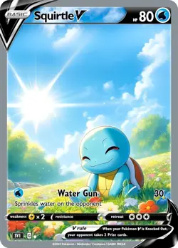 Pokemon Card PokeTeamLegends CustomMade Squirtle - Image 1