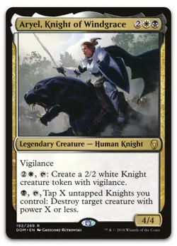 Aryel, Knight of Windgrace #192 (NM) Dominaria DOM Magic MTG - Image 1