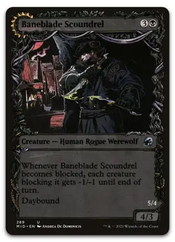 Baneblade Scoundrel (Showcase) #289 (NM) Midnight Hunt MID Magic MTG - Image 1