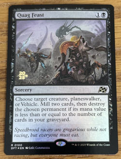 MTG Aetherdrift, Quag Feast - Prerelease Foil - Image 1