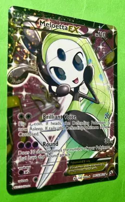 Meloetta EX 2013 Pokemon Legendary Treasures Radiant Collec HOLO FULL ART RC25 B - Image 3