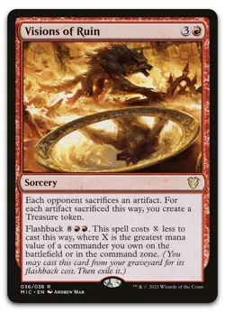 Visions of Ruin #36 (NM) Midnight Hunt MIC Magic MTG - Image 1