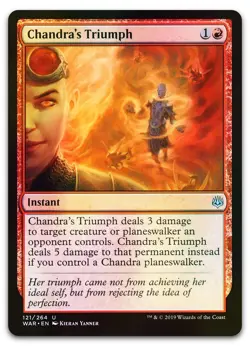 Chandra's Triumph #121 (Foil) (NM) War of the Spark WAR Magic MTG - Image 1