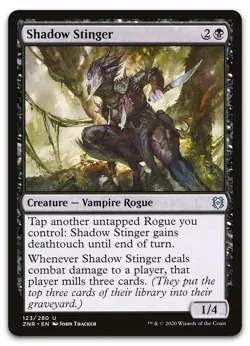 Shadow Stinger #123 (LP) Zendikar Rising ZNR Magic MTG - Image 1
