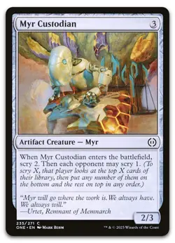 Myr Custodian #235 (NM) Phyrexia All Will Be One ONE Magic MTG - Image 1
