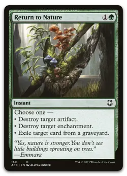 Return to Nature #169 (NM) Forgotten Realms AFC Magic MTG - Image 1