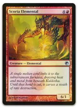 Scoria Elemental #102 (Foil) (MP) Scars of Mirrodin SOM Magic MTG - Image 1