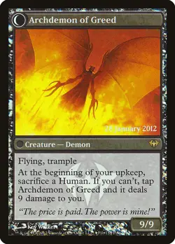 Ravenous Demon #71 (Foil) (NM) Prerelease Cards PRE Magic MTG - Image 2