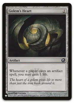Golem's Heart #161/249 (NM) List Reprints LIST LIST Magic MTG - Image 1