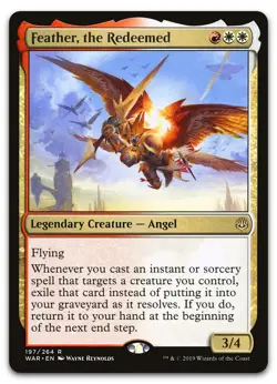 Feather, the Redeemed #197 (LP) War of the Spark WAR Magic MTG - Image 1