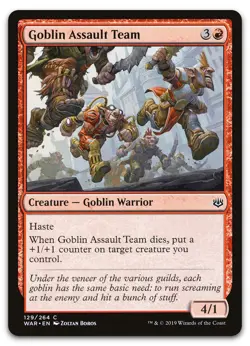 Goblin Assault Team #129 (NM) War of the Spark WAR Magic MTG - Image 1