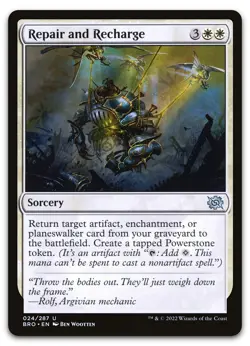 Repair and Recharge #24 (NM) Brothers' War BRO Magic MTG - Image 1