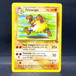 1999 POKEMON FOSSIL PRIMEAPE 43/64 (MP) UNCOMMON - Image 1