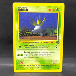 1999 POKEMON FOSSIL ODDISH 58/64 (MP) COMMON - Image 1