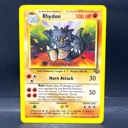 1999 POKEMON FOSSIL RHYDON 45/64 (MP) UNCOMMON - Image 1
