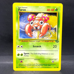 1999 POKEMON FOSSIL PARAS 59/64 (MP) COMMON - Image 1