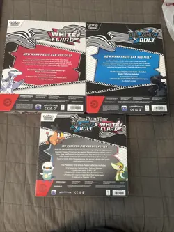 Pokemon Black Bolt White Flare Binder Collection Set + Poster Collection Bundle! - Image 2