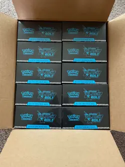 Pokemon TCG Black Bolt ETB Elite Trainer Box Sealed 10 ETBs (Open Case) - Image 1