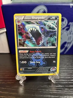 Team Aqua's Sharpedo 21/34 Double Crisis Holo - Pokemon TCG - NM - Image 1