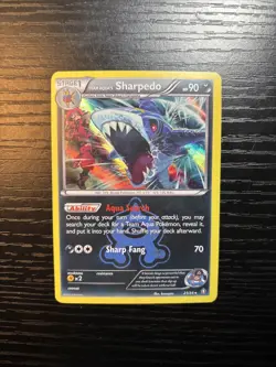Team Aqua's Sharpedo 21/34 Double Crisis Holo - Pokemon TCG - NM - Image 2