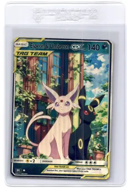 Pokemon Card PokeTeamLegends CustomMade Espeon Umbreon - Image 1