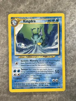 Kingdra 19/64 Pokemon TCG Vintage Neo Revelation Regular Rare (Moderate Play) - Image 1