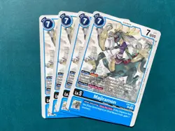 Majiramon EX5-021 Playset Animal Colosseum Digimon Card Game x4 - Image 1