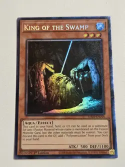 King of the Swamp JUSH-EN046 Collector's Rare Yugioh Card 1st Edition Mint CR - Image 1