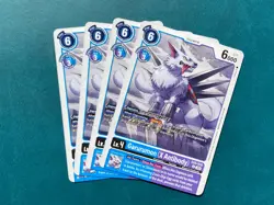 Garurumon (X Antibody) EX5-018 Playset Animal Colosseum Digimon Card Game x4 - Image 1